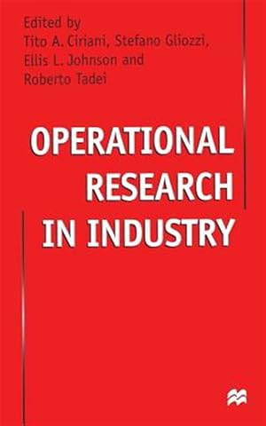 Imagen del vendedor de Operational Research in Industry a la venta por GreatBookPrices