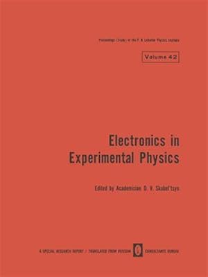 Image du vendeur pour Electronics in Experimental Physics mis en vente par GreatBookPrices