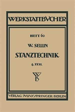 Immagine del venditore per Stanztechnik : Vierter Teil Formstanzen -Language: german venduto da GreatBookPrices