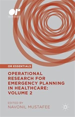 Imagen del vendedor de Operational Research for Emergency Planning in Healthcare a la venta por GreatBookPrices