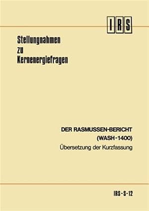 Imagen del vendedor de Der Rasmussen-bericht Wash-1400 : �bersetzung Der Kurzfassung -Language: german a la venta por GreatBookPrices
