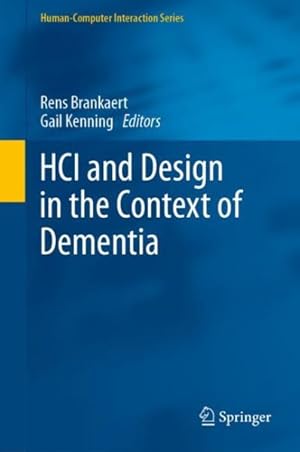 Immagine del venditore per Hci and Design in the Context of Dementia venduto da GreatBookPrices