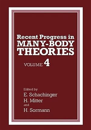 Immagine del venditore per Recent Progress in Many-Body Theories venduto da GreatBookPrices