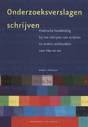 Seller image for Onderzoeksverslagen Schrijven : Praktische Handleiding Bij Het Schrijven Van Scripties En Andere Werkstukken Voor Hbo En Wo -Language: dutch for sale by GreatBookPrices