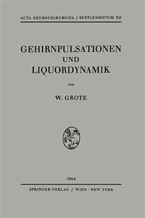 Seller image for Gehirnpulsationen Und Liquordynamik -Language: german for sale by GreatBookPrices