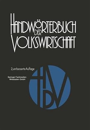 Imagen del vendedor de Handwrterbuch Der Volkswirtschaft -Language: german a la venta por GreatBookPrices
