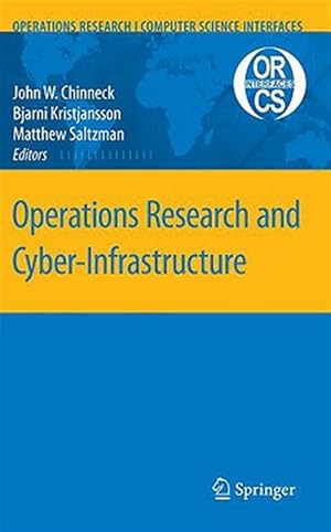 Bild des Verk�ufers f�r Operations Research and Cyber-Infrastructure zum Verkauf von GreatBookPrices