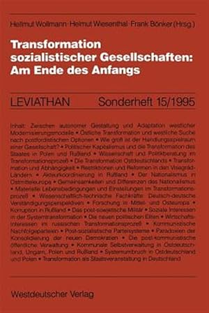 Immagine del venditore per Transformation Sozialistischer Gesellschaften : Am Ende Des Anfangs -Language: german venduto da GreatBookPrices