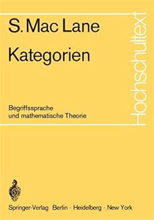 Bild des Verkufers fr Kategorien : Begriffssprache Und Mathematische Theorie -Language: German zum Verkauf von GreatBookPrices