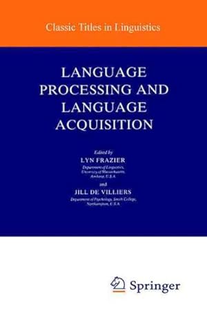 Seller image for Language Processing and Language Acquisition for sale by GreatBookPrices
