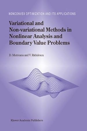Bild des Verk�ufers f�r Variational and Non-Variational Methods in Nonlinear Analysis and Boundary Value Problems zum Verkauf von GreatBookPrices