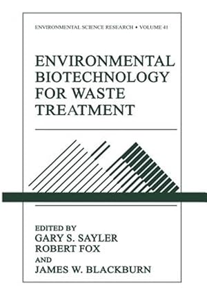 Imagen del vendedor de Environmental Biotechnology for Waste Treatment a la venta por GreatBookPrices