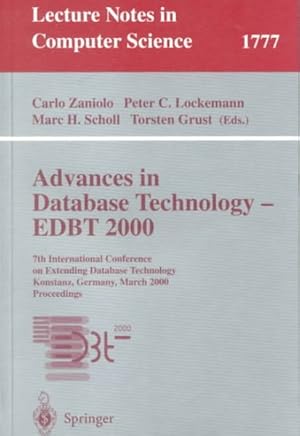 Seller image for Advances in Database Technology - Edbt 2000 : 7th International Conference on Extending Database Technology, Konstanz, Germany, March 37-31, 2000 : Proceedings for sale by GreatBookPrices