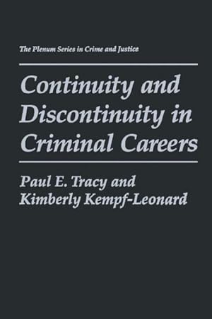 Seller image for Continuity and Discontinuity in Criminal Careers for sale by GreatBookPrices