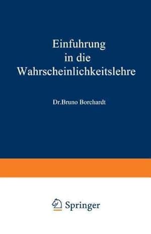 Bild des Verkufers fr Einfhrung in Die Wahrscheinlichkeitslehre -Language: german zum Verkauf von GreatBookPrices