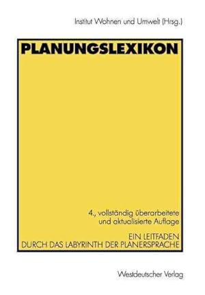 Seller image for Planungslexikon : Ein Leitfaden Durch Das Labyrinth Der Planersprache -Language: german for sale by GreatBookPrices