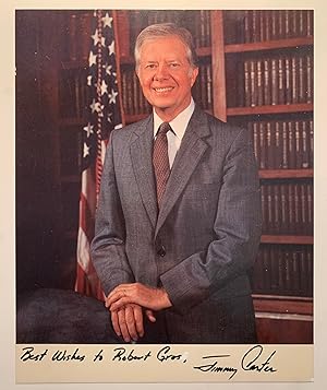 Signed and Inscribed Color Photograph of President Carter
