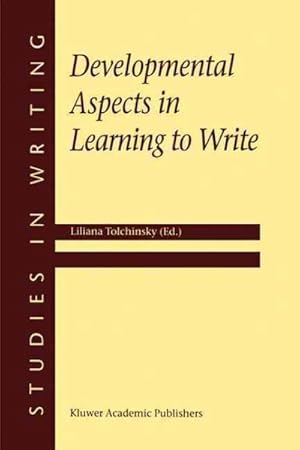 Seller image for Developmental Aspects in Learning to Write for sale by GreatBookPrices