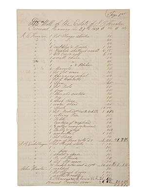 Inventory of Partially Identified Enslaved African American Women and Children from the Estate of...
