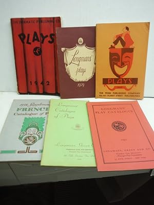 Lot of 6 play catalogs, 30s and 40s