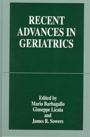 Seller image for Recent Advances in Geriatrics for sale by GreatBookPrices