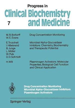 Bild des Verkufers fr Drug Concentration Monitoring Microbial Alpha-glucosidase Inhibitors Plasminogen Activators zum Verkauf von GreatBookPrices