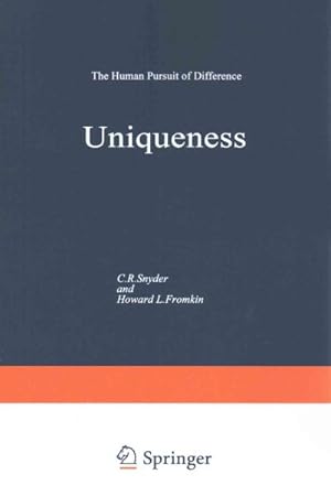 Seller image for Uniqueness : The Human Pursuit of Difference for sale by GreatBookPrices