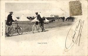 Ansichtskarte / Postkarte Mailly le Camp Aube, Camp de Mailly, Radfahrer