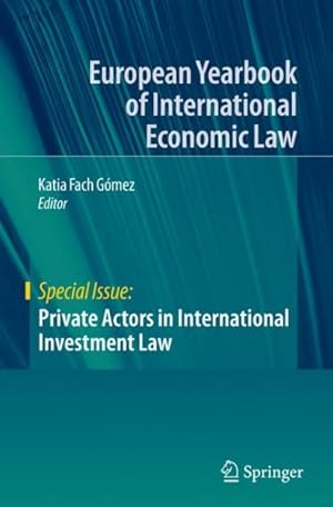 Imagen del vendedor de Private Actors in International Investment Law a la venta por GreatBookPrices