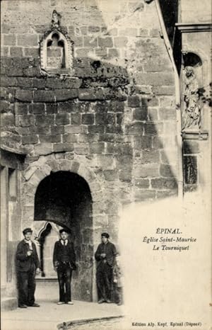 Ansichtskarte / Postkarte Épinal Lothringen Vosges, Kirche St. Maurice, Le Tourniquet