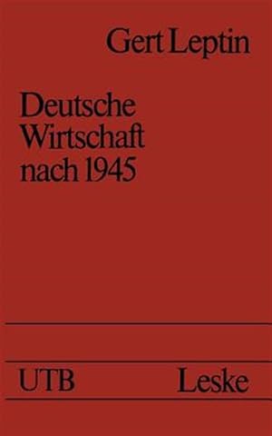 Seller image for Deutsche Wirtschaft Nach 1945 : Ein Ost-West-Vergleich -Language: german for sale by GreatBookPrices