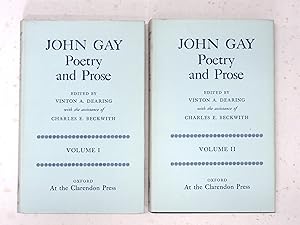 Bild des Verkufers fr John Gay Poetry and Prose. Edited by Vinton A.Dearing. With the Assistance of Charles E.Beckwith. 2 vols. zum Verkauf von Ogawa Tosho,Ltd. ABAJ, ILAB