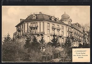 Ansichtskarte Bern, Lindenhof, Privat-Spital des Roten Kreuzes