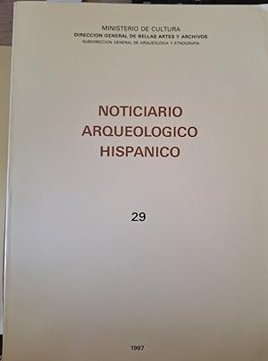 NOTICIARIO ARQUEOLOGICO HISPANICO Nº 29.
