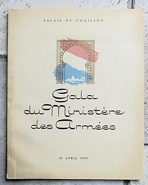 PALAIS DE CHAILLOT - Gala du Ministère des Armées - 25 Avril 1959.