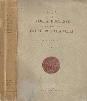 Immagine del venditore per Studi di storia pugliese in onore di Giuseppe Chiarelli Vol. I venduto da Biblioteca di Babele