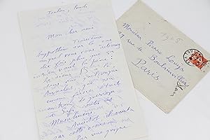 Amusante lettre autographe signée à son ami Pierre Louÿs : "Perdez la funeste habitude de me voir...