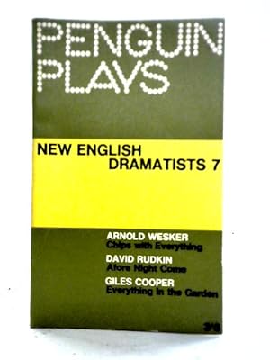 Bild des Verkufers fr New English Dramatists 7 (Penguin Plays PL47) zum Verkauf von World of Rare Books