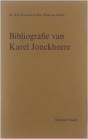 Bild des Verkufers fr Bibliografie van Karel Jonckheere zum Verkauf von Untje.com