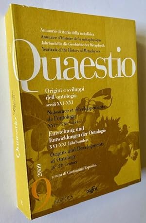 Imagen del vendedor de Quaestio #9: Origins and Developments of Ontology (16th-21st Century) a la venta por APPLEDORE BOOKS, ABAA