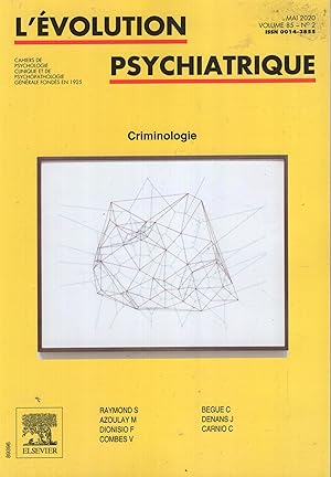 Seller image for L'volution psychiatrique Volume 85, Issue 2: Criminologie for sale by PRISCA