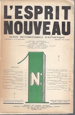 Seller image for L'ESPRIT NOUVEAU revue Internationale Illustre de l'Activit Contemporain - Complete from N 1 to N 28 in 27 single issues) 1920-1925 ( Edition de Luxe) - The most important avant-garde art and literary magazine of the Twenties. for sale by ART...on paper - 20th Century Art Books
