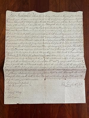 Land Deed to Barnabas Watson from John Smith, Decembre 9, 1796, Liberty County, Georgetown Distri...