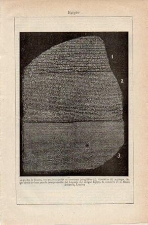 LAMINA V42030: La piedra de Roseta