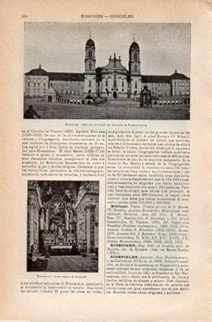 LAMINA V42061: Fachada convento de Nuestra Señora en Einsiedeln