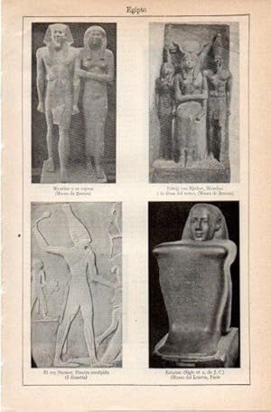 LAMINA V42021: Esculturas del Antiguo Egipto