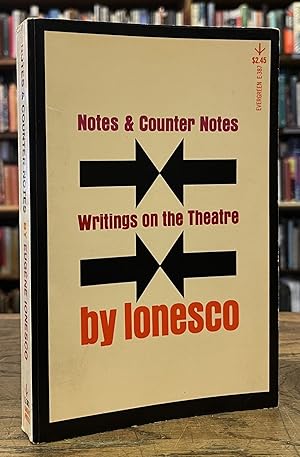 Seller image for Notes and Counter Notes _ Writings on the Theatre for sale by San Francisco Book Company