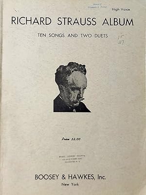 Richard Strauss Album Ten Songs and Two Duets - High Voice
