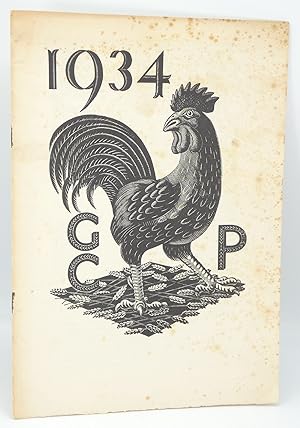 Bild des Verkufers fr 1934 Golden Cockerel Press Prospectus zum Verkauf von Besleys Books  PBFA