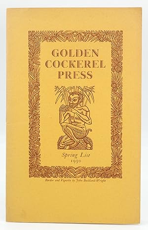 Bild des Verkufers fr Golden Cockerel Press Spring List 1950 zum Verkauf von Besleys Books  PBFA